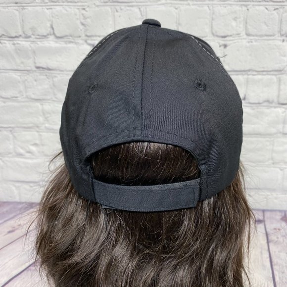 Vintage Baseball Hat Cap Strap Back Black Gray OE 955 Alberta Embroidered Logo - Picture 3 of 9